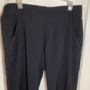 Eddie Bauer Women's Black Activewear Pants Size M Hiking Walking Casual Golfing